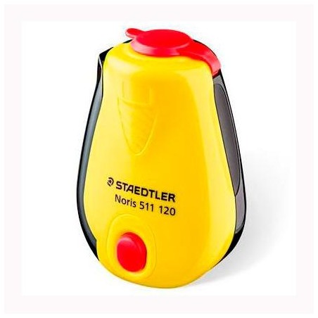 STAEDTLER AFILALÁPICES CON DEPÓSITO DISEÑO NORIS AMARILLO/NEGRO