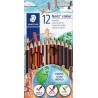 STAEDTLER LÁPICES COLORES WOPEX ECOLÓGICO TONOS DE PIEL SURTIDOS ESTUCHE 12 UD