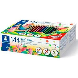 STAEDTLER LÁPICES DE COLORES WOPEX ECOLÓGICO 12 COLORES SURTIDOS ESTUCHE 144 UD
