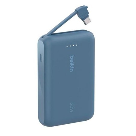 BELKIN CARGADOR POWER BANK 10K MAH 1 USB-C C/ CABLE INTEGRADO USB-C AZUL