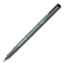 STAEDTLER ROTULADOR CALIBRADO PIGMENT LINER 0.2MM NEGRO