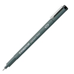 STAEDTLER ROTULADOR CALIBRADO PIGMENT LINER 0.8MM NEGRO