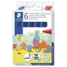 STAEDTLER ROTULADOR NORIS CLUB GRUESO AZUL ESTUCHE 6 UD