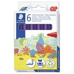 STAEDTLER ROTULADOR NORIS CLUB GRUESO VIOLETA ESTUCHE 6 UD