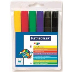 STAEDTLER ROTULADOR GRUESO NORIS CLUB COLORES SURTIDOS ESTUCHE 6 UD