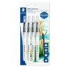 STAEDTLER PINCELES DE AGUA 949 CON PUNTAS DIFERENTES BLISTER 4UD