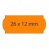 SWING ETIQUETAS ADHESIVAS REMOVIBLES OPEN PARA PRECIOS 26X12MM ROLLO 1500 NARANJA FLÚOR
