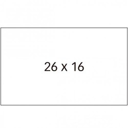 SWING ETIQUETAS ADHESIVAS PERMANENTE OPEN PARA PRECIOS 26X16MM ROLLO 1500 BLANCO