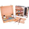 TALENS VAN GOGH SET BÁSICO CAJA DE MADERA 10 TUBOS DE 40ML PINTURAS AL ÓLEO + ACCESORIOS C/SURTIDOS