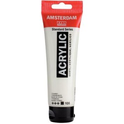 TALENS AMSTERDAM STANDARD SERIES COLORES ACRÍLICOS TUBO 120ML BLANCO DE TITANIO