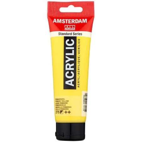 TALENS AMSTERDAM STANDARD SERIES COLORES ACRÍLICOS TUBO 120ML AMARILLO PRIMARIO