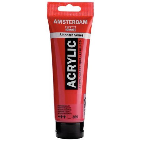 TALENS AMSTERDAM STANDARD SERIES COLORES ACRÍLICOS TUBO 120ML MAGENTA PRIMARIO