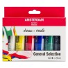 TALENS AMSTERDAM STANDARD SERIES SET ACRÍLICOS SELECCIÓN GENERAL TUBO 20ML ESTUCHE 6 UD
