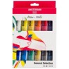 TALENS AMSTERDAM STANDARD SERIES SET ACRÍLICOS SELECCIÓN GENERAL TUBO 20ML ESTUCHE 12 UD