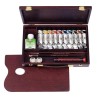 TALENS REMBRANDT SET CON 10 TUBOS ACRÍLICOS DE 40ML COLORES SURTIDOS CAJA DE MADERA