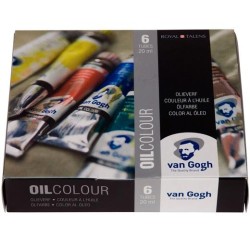 TALENS VAN GOGH SET DE INICIACIÓN PINTURA AL ÓLEO DE 6 TUBOS DE 20ML COLORES SURTIDOS
