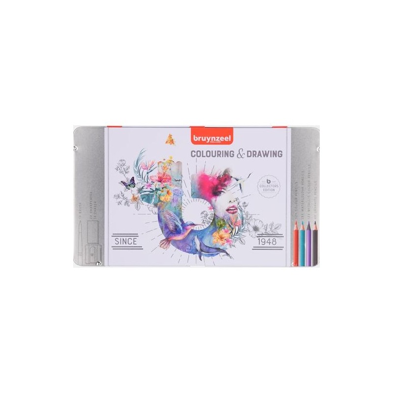 TALENS BRUYNZEEL LÁPICES DE COLORES COLOURING & DRAWING EDICIÓN COLECCIONISTAS C/SURTIDOS ESTUCHE 70 UD