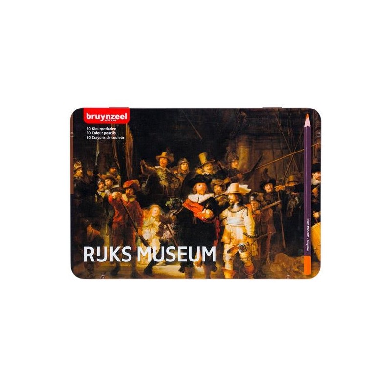 TALENS BRUYNZEEL LÁPICES DE COLORES LA RONDA DE NOCHE C/SURTIDOS ESTUCHE METÁLICO 50 UD