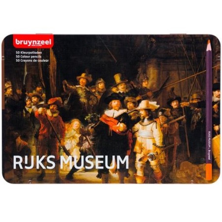 TALENS BRUYNZEEL LÁPICES DE COLORES LA RONDA DE NOCHE C/SURTIDOS ESTUCHE METÁLICO 50 UD