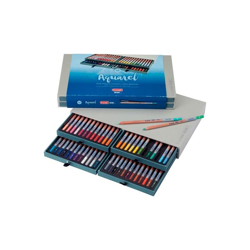 TALENS BRUYNZEEL LÁPICES DE COLORES ACUAREL DESIGN C/SURTIDOS ESTUCHE DE LUJO 48 UD