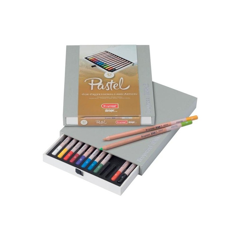 TALENS BRUYNZEEL LÁPICES DE COLORES PASTEL C/SURTIDOS ESTUCHE DE LUJO 12 UD