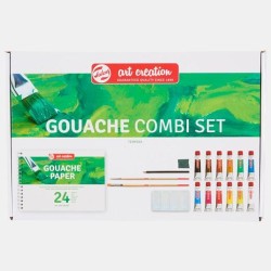 TALENS ART CREATION SET GOUACHE COMBI 12 TUBOS X 12ML COLORES SURTIDOS