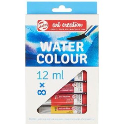 TALENS ART CREATION SET DE ACUARELAS TUBO 12ML C/SURTIDOS ESTUCHE 8 UD