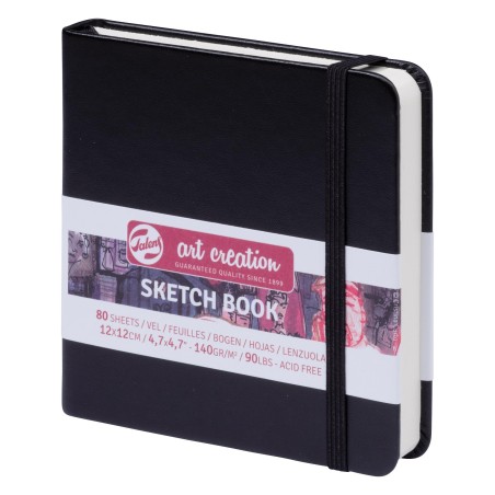 TALENS ARTS CREATION CUADERNO BOCETOS 12X12CM 80H 140GR NEGRO