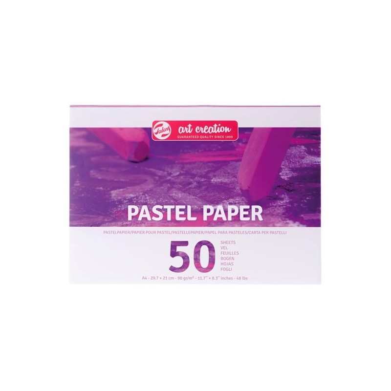 TALENS PAPEL DE DIBUJO ART CREATION A4 90GR PARA PASTELES PACK 50H