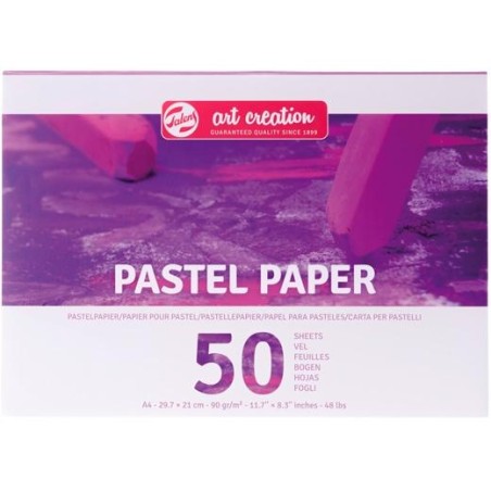 TALENS PAPEL DE DIBUJO ART CREATION A4 90GR PARA PASTELES PACK 50H