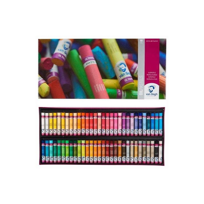 TALENS SET COMPLETO COLECCIÓN DE PINTURAS VAN GOGH AL ÓLEO PASTELES C/SURTIDOS ESTUCHE 60 UD