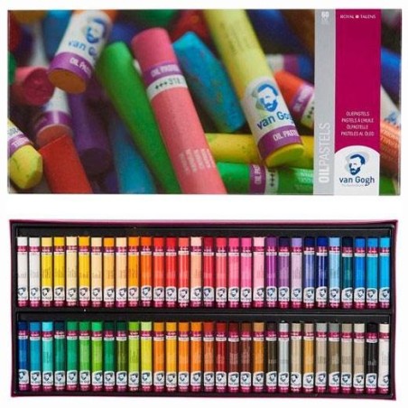 TALENS SET COMPLETO COLECCIÓN DE PINTURAS VAN GOGH AL ÓLEO PASTELES C/SURTIDOS ESTUCHE 60 UD