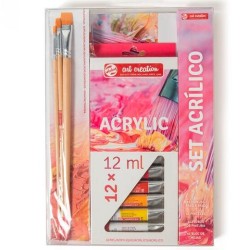 TALENS ART CREATION SET ACRÍLICO 12 TUBOS X 12ML COLORES SURTIDOS