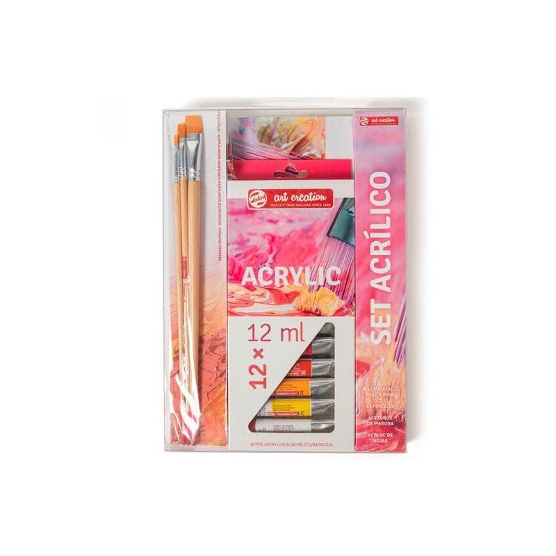 TALENS ART CREATION SET ACRÍLICO 12 TUBOS X 12ML COLORES SURTIDOS