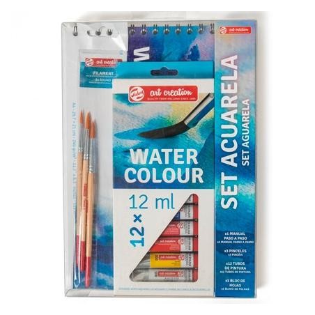 TALENS ART CREATION SET ACUARELA 12 TUBOS X 12ML COLORES SURTIDOS