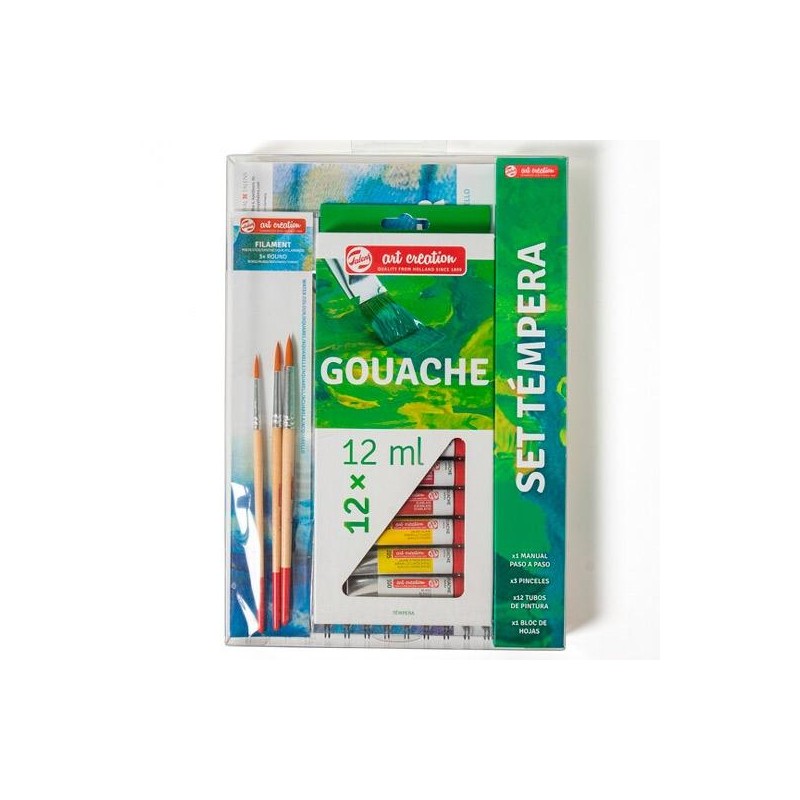TALENS ART CREATION SET TÉMPERA 12 TUBOS X 12ML COLORES SURTIDOS