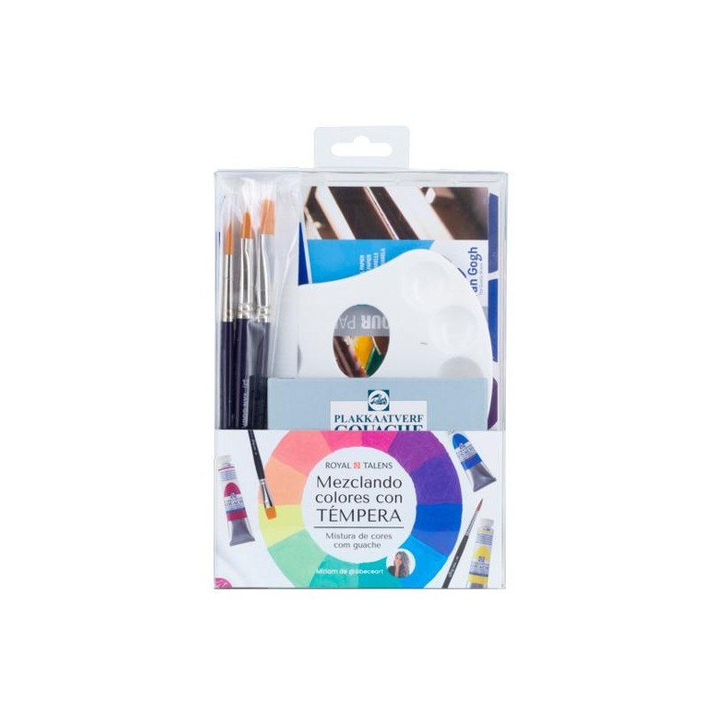 TALENS SET MEZCLANDO COLORES CON TÉMPERA