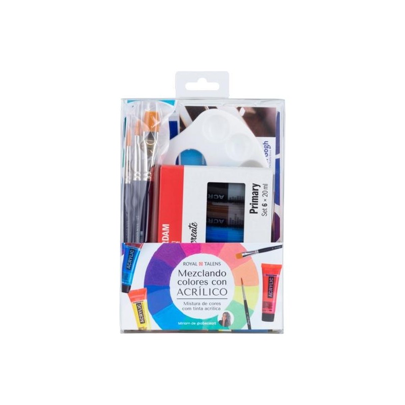 TALENS SET MEZCLANDO COLORES CON ACRÍLICO