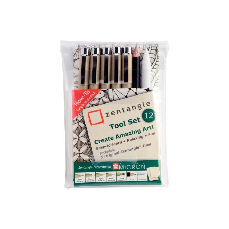 TALENS SAKURA ZENTANGLE TOOL SET 12 PIEZAS