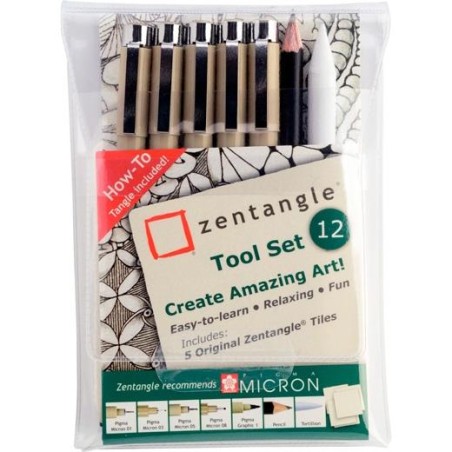 TALENS SAKURA ZENTANGLE TOOL SET 12 PIEZAS