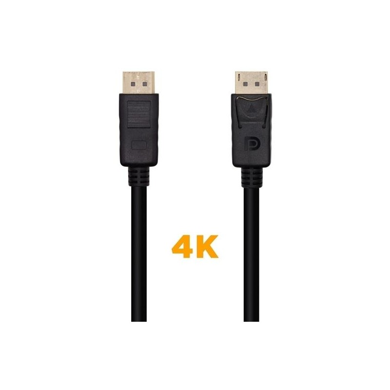 AISENS CABLE DISPLAYPORT V1.2 4K@60HZ DP/M - DP/M NEGRO 10,0M