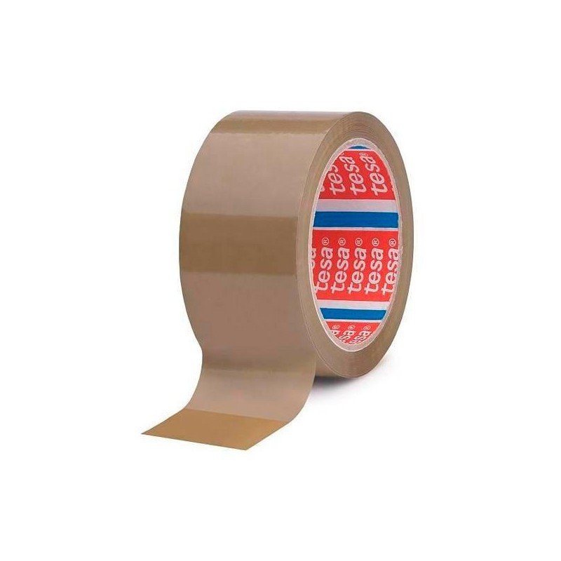 TESA PRECINTO PP CAUCHO NATURAL MARRÓN 132X50
