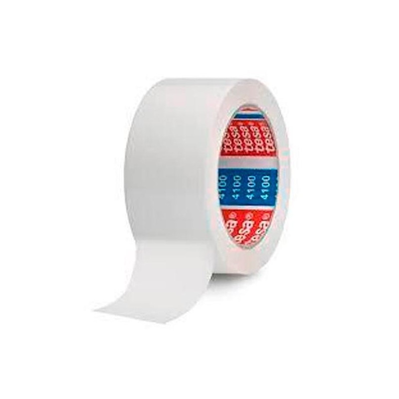 TESA ROLLO PRECINTO 66MX50MM PVC RUGOSO BLANCO