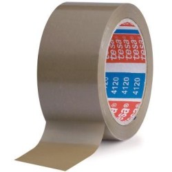 TESA PRECINTO PVC STANDARD 66MX50MM MARRÓN