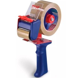 TESA DISPENSADOR DE CINTAS DE EMBALAJE TESAPACK ECONOMY 6300 PARA ROLLOS DE 66M ROJO/AZUL