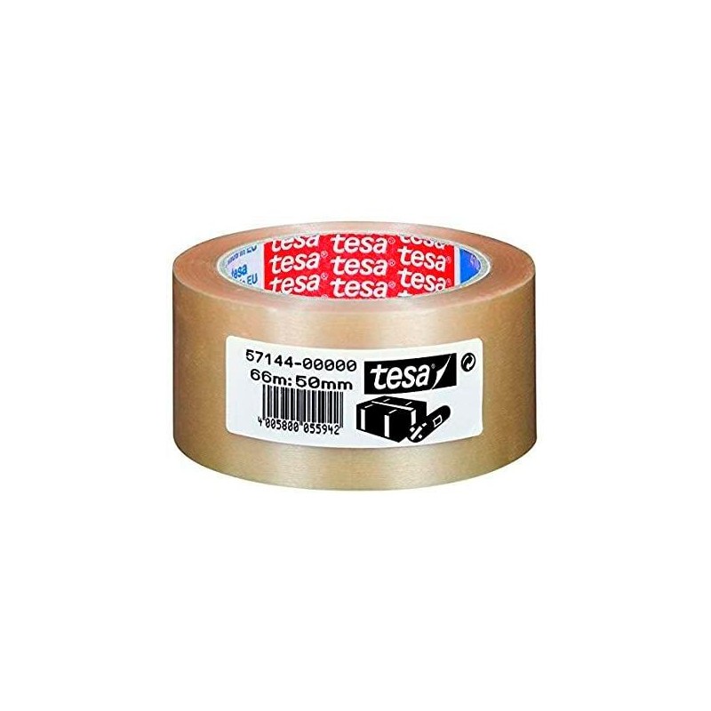 TESA CINTA DE EMBALAJE EXTRAFUERTE RUGOSA 66X50 PVC TRANSPARENTE