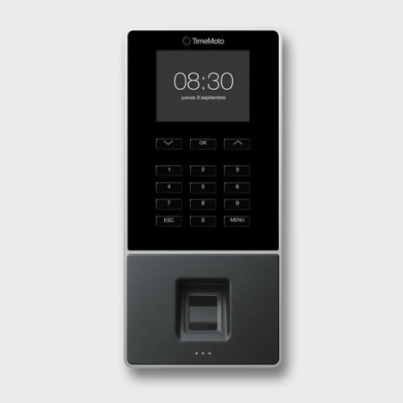 TIMEMOTO CONTROLADOR PRESENCIAL A TRAVÉS DE RFIDY DE HUELLA DACTILAR - MODELO TM-626