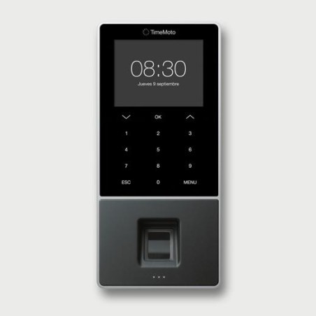 TIMEMOTO CONTROLADORES PRESENCIALES - RECONOCIMIENTO DE HUELLA DACTILAR TARJETA O LLAVE RFID, MIFARE ISO/IEC -MODELO TM-828SC