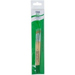 TITAN ARTS SET DE PINCELES 2584/4-6-8 BLÍSTER 3 UD
