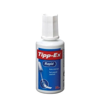 TIPP-EX CORRECTOR LÍQUIDO RAPID BOTE 20ML CAJA 10 UD
